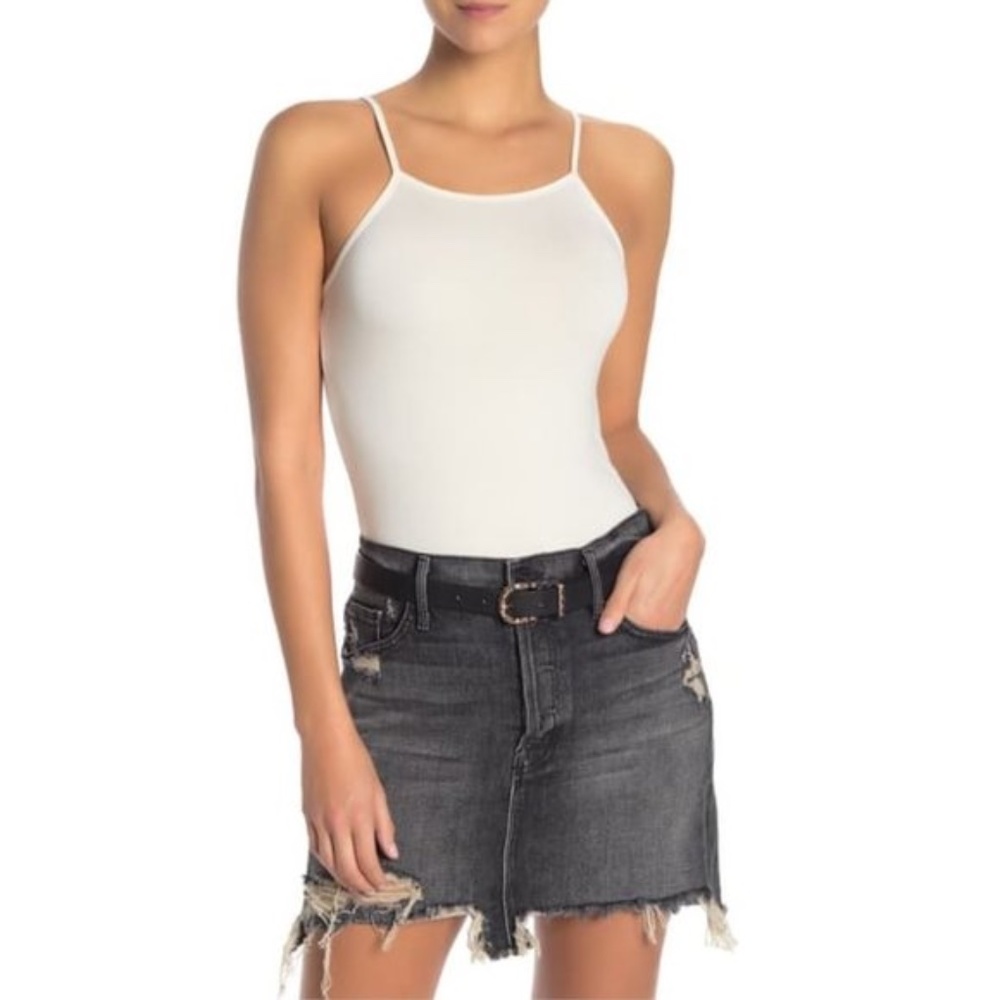 LITTLE BLACK BODYSUIT High Neck Cami Bodysuit